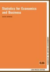 book Statistics for Economics and Business