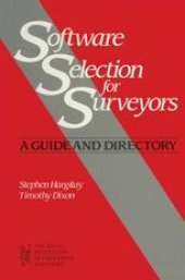 book Software Selection for Surveyors: A Guide and Directory for surveyors in general practice