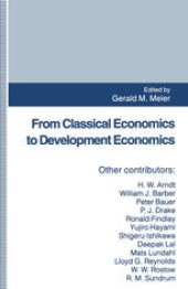 book From Classical Economics to Development Economics