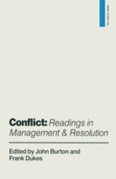 book Conflict: Readings in Management and Resolution