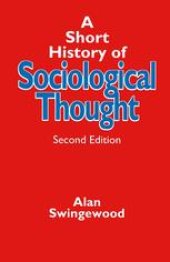 book A Short History of Sociological Thought