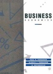 book Business Economics: The Application of Economic Theory