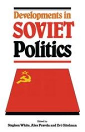 book Developments in Soviet Politics