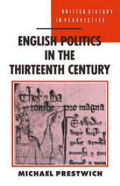 book English Politics in the Thirteenth Century