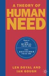 book A Theory of Human Need