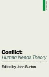 book Conflict: Human Needs Theory