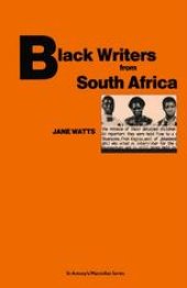 book Black Writers from South Africa: Towards a Discourse of Liberation