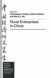 book Rural Enterprises in China