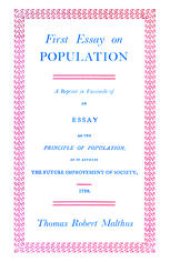 book First Essay on Population 1798