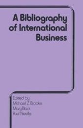 book International Business Bibliography