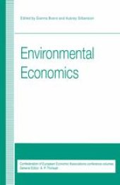 book Environmental Economics: Proceedings of a conference held by the Confederation of European Economic Associations at Oxford, 1993