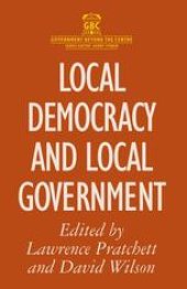 book Local Democracy and Local Government