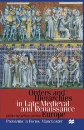 book Orders And Hierarchies In Late Medieval And Renaissance Europe