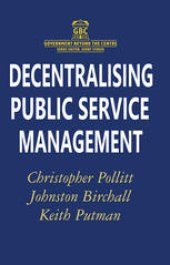 book Decentralising Public Service Management