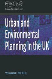 book Urban and Environmental Planning in the UK