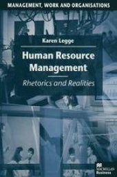 book Human Resource Management: Rhetorics and Realities