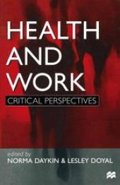 book Health and Work: Critical Perspectives