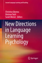 book New Directions in Language Learning Psychology