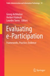 book Evaluating e-Participation: Frameworks, Practice, Evidence