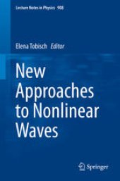 book New Approaches to Nonlinear Waves