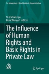 book The Influence of Human Rights and Basic Rights in Private Law