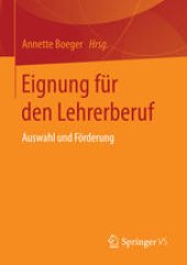 book Eignung für den Lehrerberuf: Auswahl und Förderung