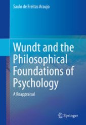 book Wundt and the Philosophical Foundations of Psychology : A Reappraisal 