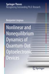 book Nonlinear and Nonequilibrium Dynamics of Quantum-Dot Optoelectronic Devices