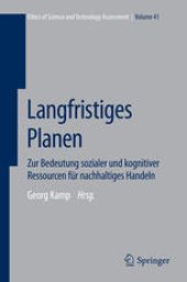 book Langfristiges Planen: Zur Bedeutung sozialer und kognitiver Ressourcen für nachhaltiges Handeln