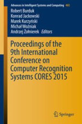 book Proceedings of the 9th International Conference on Computer Recognition Systems CORES 2015