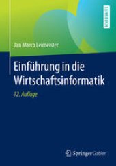 book Einführung in die Wirtschaftsinformatik