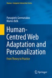 book Human-Centred Web Adaptation and Personalization: From Theory to Practice