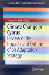 book Climate Change in Cyprus: Review of the Impacts and Outline of an Adaptation Strategy