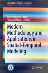 book Modern Methodology and Applications in Spatial-Temporal Modeling