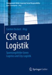 book CSR und Logistik: Spannungsfelder Green Logistics und City-Logistik