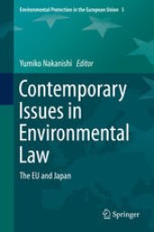 book Contemporary Issues in Environmental Law: The EU and Japan