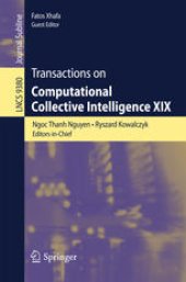 book Transactions on Computational Collective Intelligence XIX 