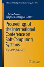 book Proceedings of the International Conference on Soft Computing Systems: ICSCS 2015, Volume 2