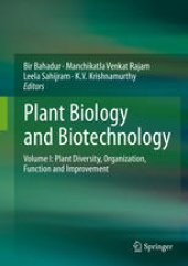 book Plant Biology and Biotechnology: Volume I: Plant Diversity, Organization, Function and Improvement