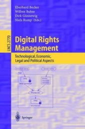 book Digital Rights Management: Technological, Economic, Legal and Political Aspects