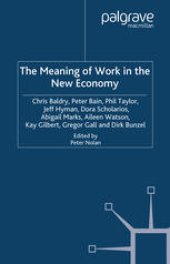 book The Meaning of Work in the New Economy