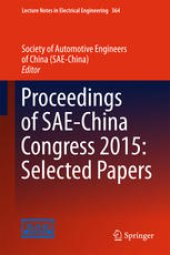 book Proceedings of SAE-China Congress 2015: Selected Papers