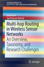 book Multi-hop Routing in Wireless Sensor Networks: An Overview, Taxonomy, and Research Challenges