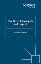 book Paul Grice, Philosopher and Linguist