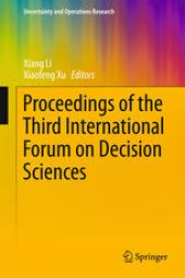 book Proceedings of the Third International Forum on Decision Sciences