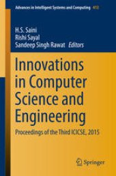 book Innovations in Computer Science and Engineering: Proceedings of the Third ICICSE, 2015