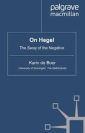 book On Hegel: The Sway of the Negative