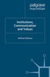 book Institutions, Communication and Values