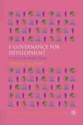 book e-Governance for Development: A Focus on Rural India