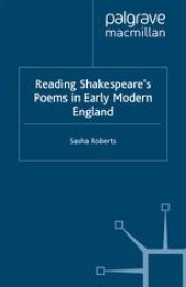 book Reading Shakespeare’s Poems in Early Modern England